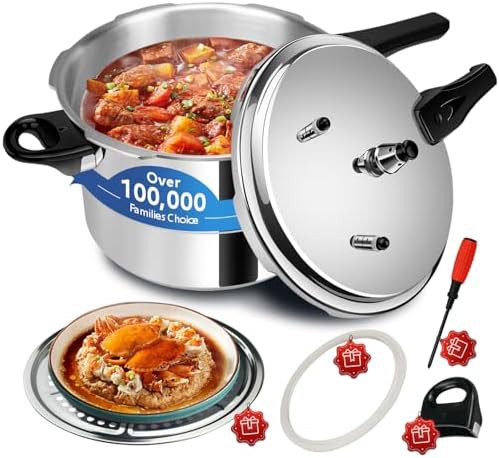 Heavy duty aluminum six quart cooker