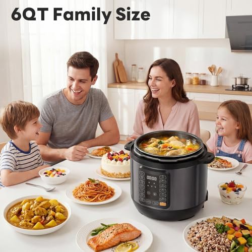 Black six quart ceramic multi cooker — photo 3