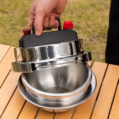 Camping stainless steel mini pressure pot — photo 3