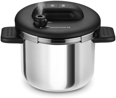 Compact stainless steel pressure pot