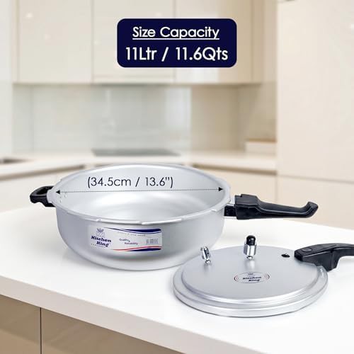 Karahi style eleven liter aluminum pressure cooker — photo 3