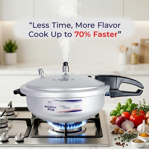 Karahi style five liter aluminum pressure cooker — photo 4