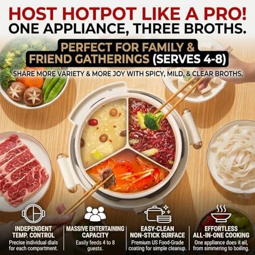 White three compartment smart multi cooker — photo 3