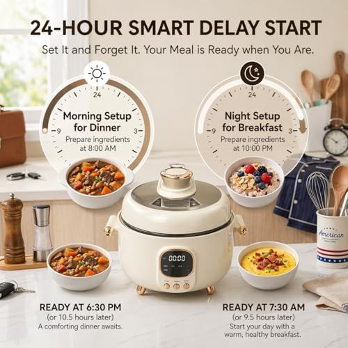 White three compartment smart multi cooker — photo 5