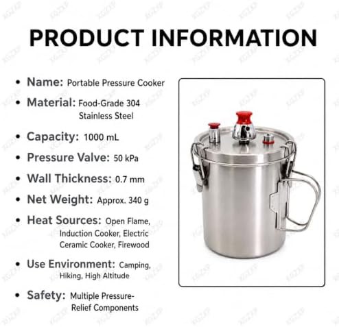 Portable mini stainless steel camping cooker — photo 4
