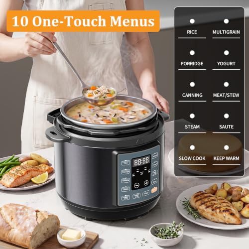 Compact stainless steel ten in one cooker — photo 3