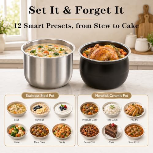 Six quart cooker with dual inner pots — photo 3