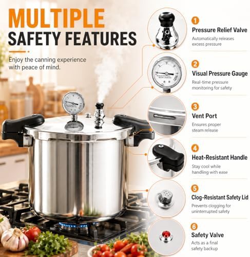 Large capacity induction compatible pressure canner — photo 5