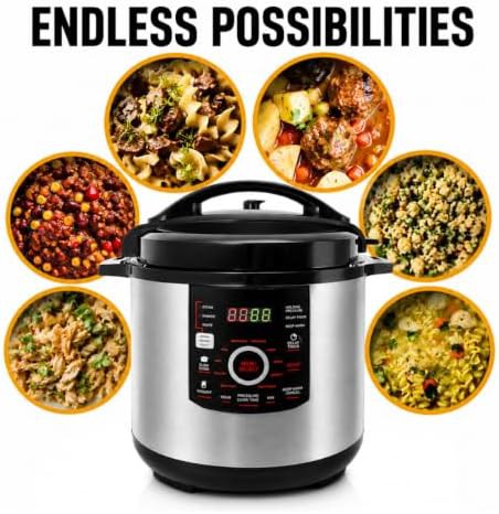 Digital stainless steel twelve quart cooker — photo 4