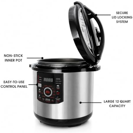 Digital stainless steel twelve quart cooker — photo 5