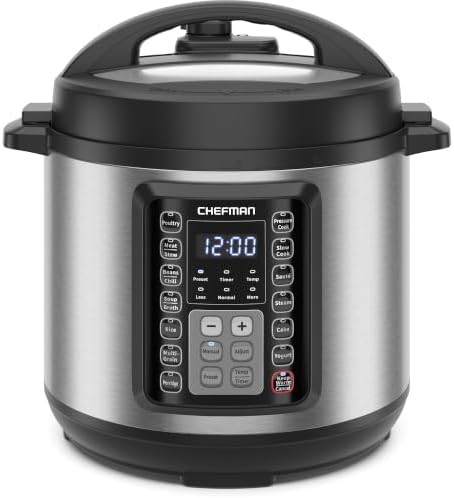 Stainless Steel Multicooker with Touchscreen Controls